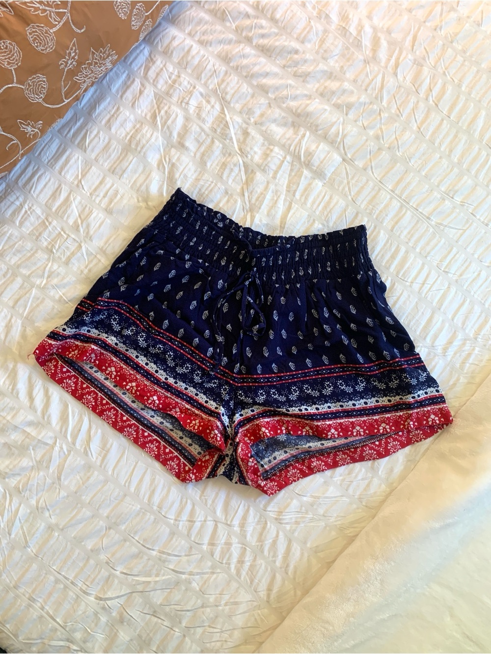 Cute summer boho shorts with pockets